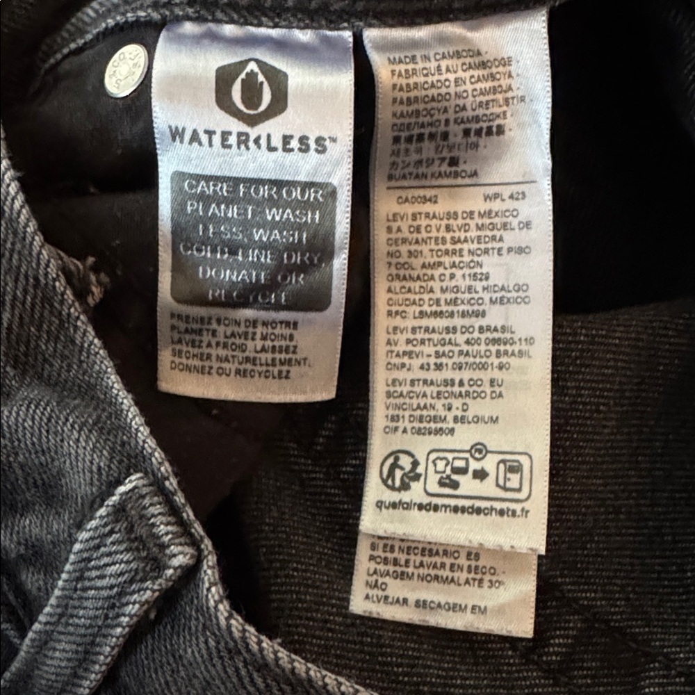 Levi’s Baggy Dad Jeans in black, size 26 - Picture 6 of 6